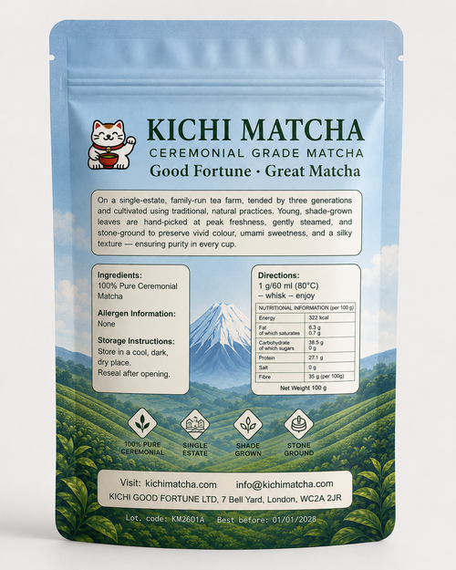 Kichi Matcha – Ceremonial Grade Matcha Green Tea Powder (100g)